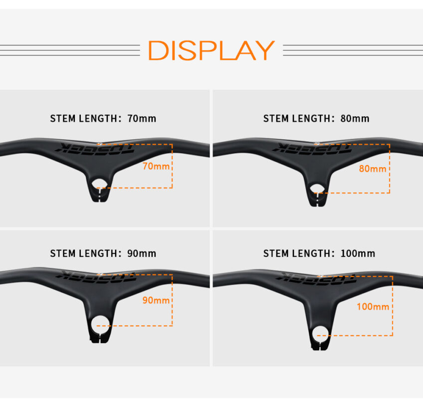 Manillar De Carbono Integrado MTB Toseek Ultraliviano AXNSPORT