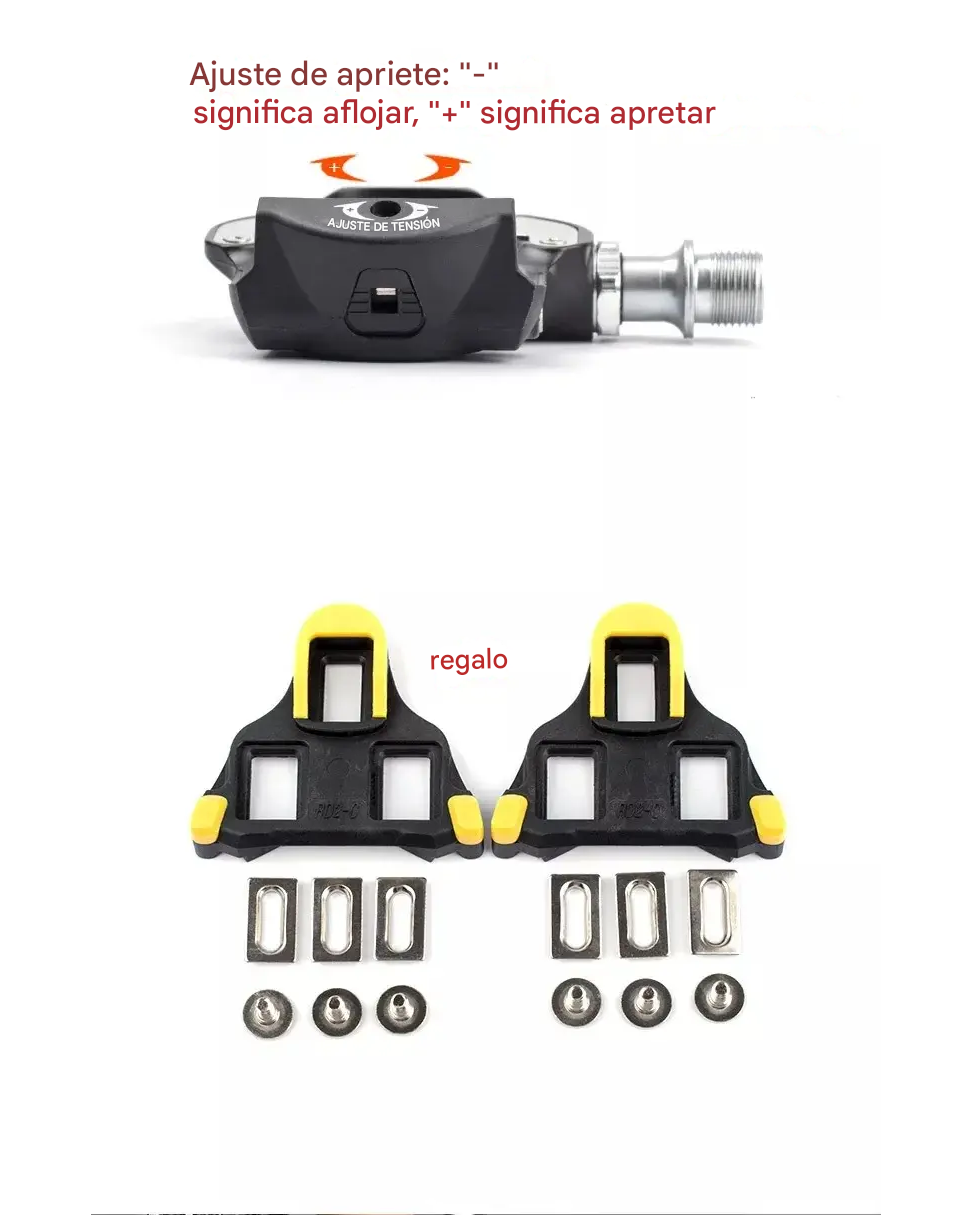 Pedales Promend Automático Ruta Pd-r97p Calas Shimano