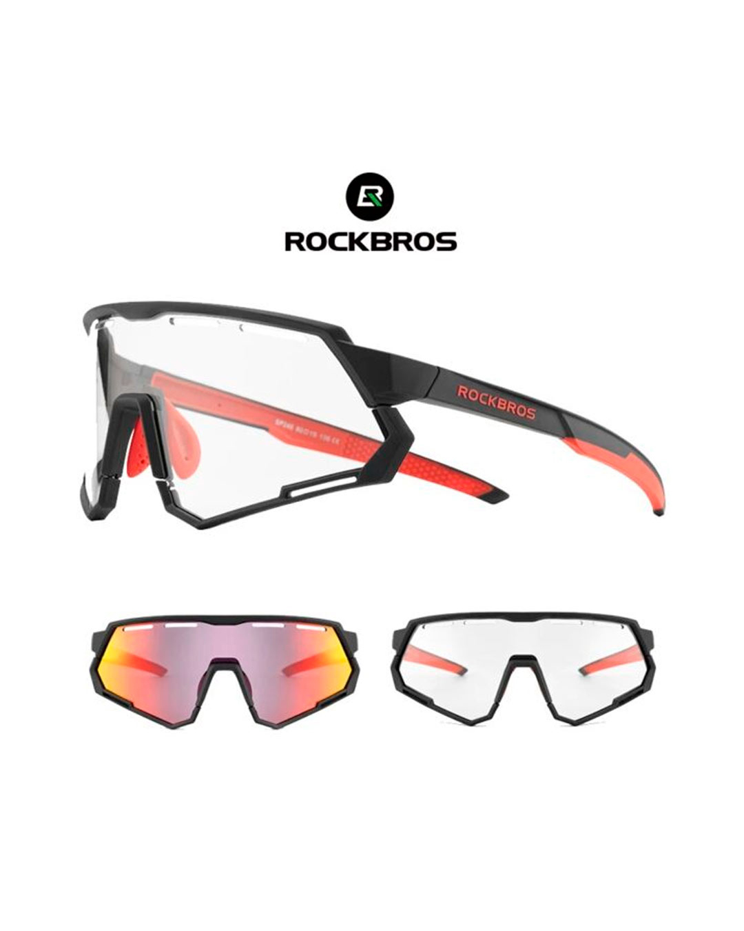 Lentes Rockbros Fotocromáticos Polarizados 2 En 1 Mod-sp246