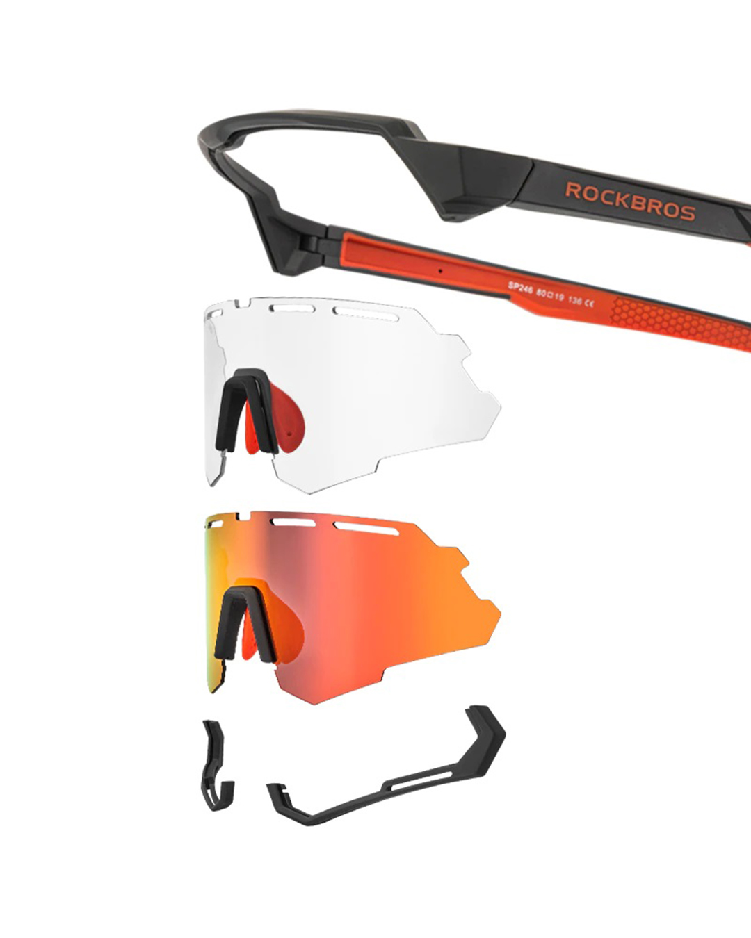 Lentes Rockbros Fotocromáticos Polarizados 2 En 1 Mod-sp246