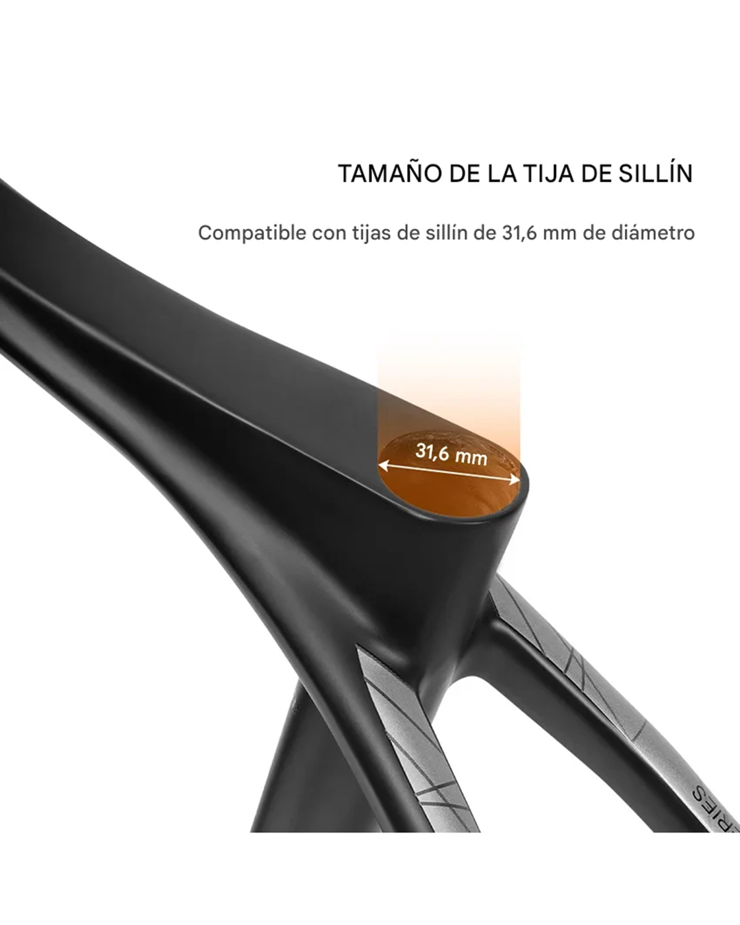 Cuadro Toseek Spacer 3.0 29 pulgadas cableado interno + Poste asiento