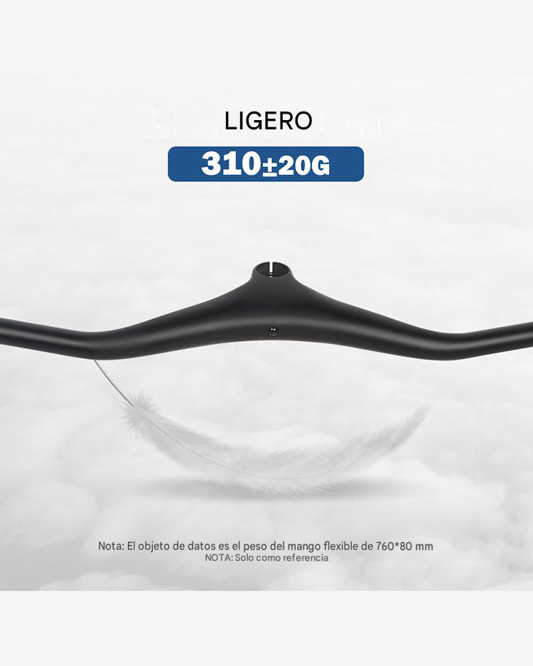 Manillar de Carbono Cableado Interno MTB Toseek MTB14