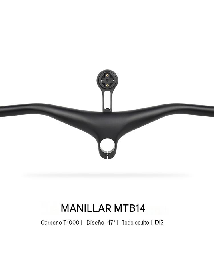 Manillar de Carbono Cableado Interno MTB Toseek MTB14