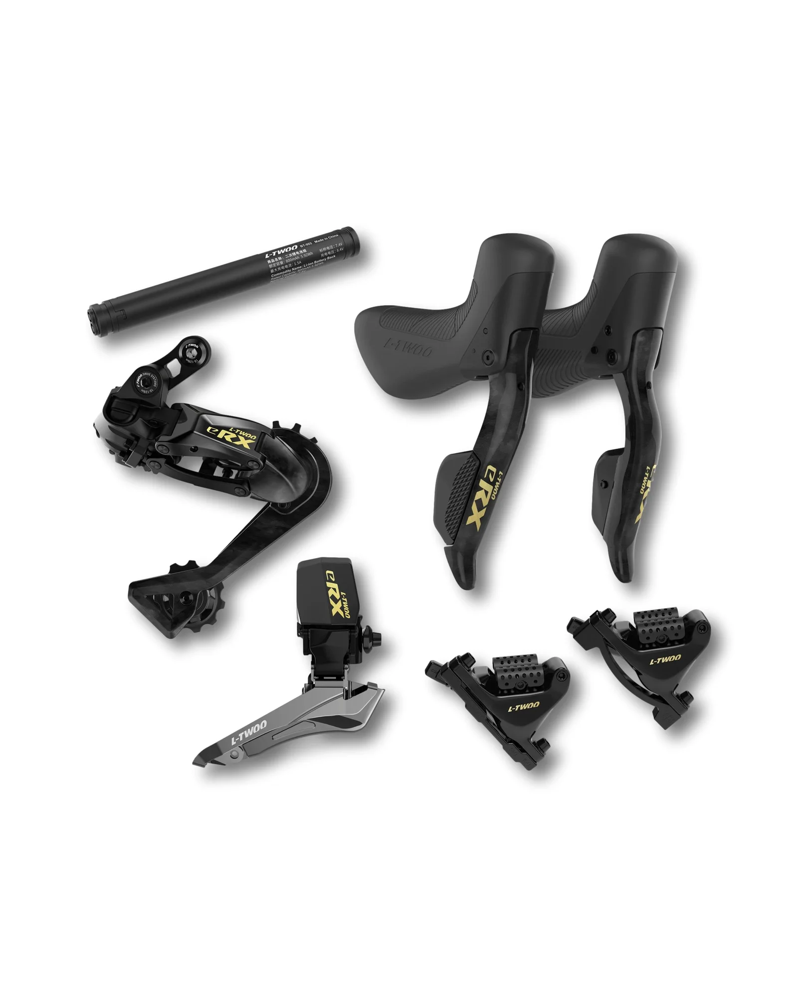 Grupo transmisión Freno y shifter electrico eRX LTWOO Serie Carbono ruta 11 y 12 velocidades