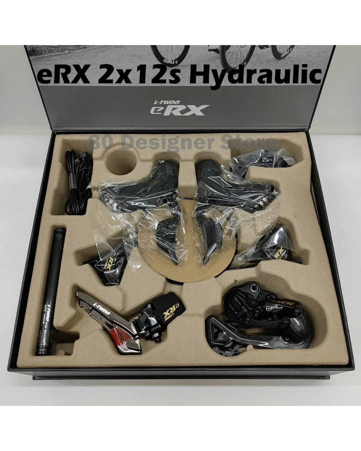 Grupo transmisión Freno y shifter electrico eRX LTWOO Serie Carbono ruta 11 y 12 velocidades