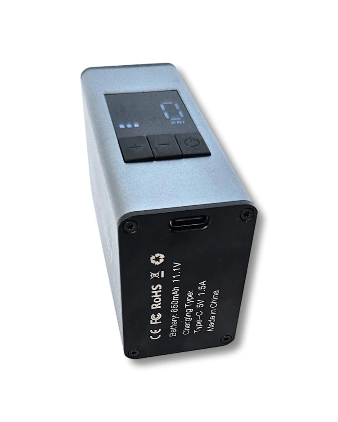 Mini Inflador Eléctrico BikeCraft A3 Max 150 PSI Pantalla LCD