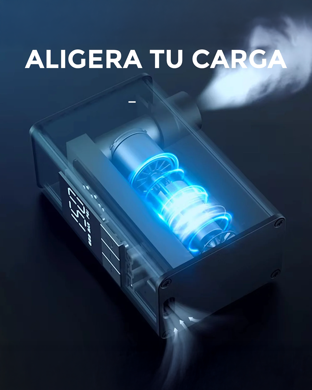 Mini Inflador Eléctrico BikeCraft A3 Max 150 PSI Pantalla LCD