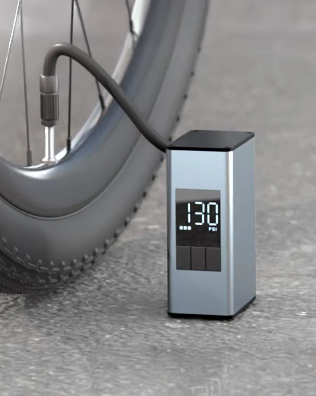 Mini Inflador Eléctrico BikeCraft A3 Max 150 PSI Pantalla LCD