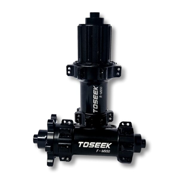 Mazas Juego Toseek M950 Cerámica 28H Freno Disco MTB HG / No Boost / Cierre Rápido