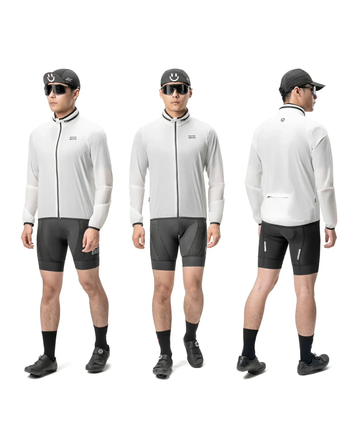 Chaqueta de Ciclismo ROCKBROS “Auto-Glow” – Fotoluminiscente, Impermeable y Ultraligera