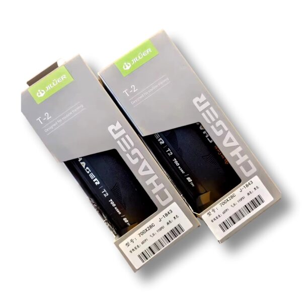 Cubierta Jiluer Chaser T2 Ruta 700x28c 60TPI Kevlar Negro