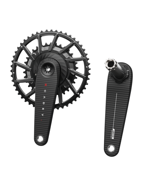 Potencia dual Xcadey Carbon caja Shimano ruta plato Velocity Pwheel