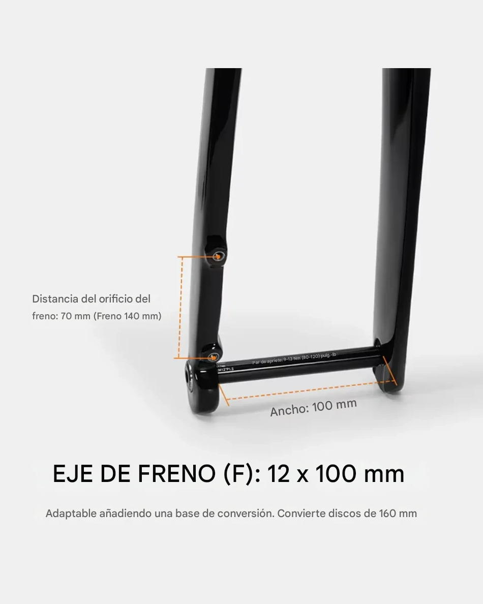 Cuadro Toseek R1 carbono cableado 100% interno (Sin Manillar)