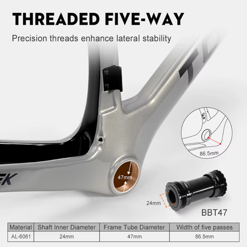 Cuadro Toseek R1 carbono cableado 100% interno (Sin Manillar) - Imagen 9