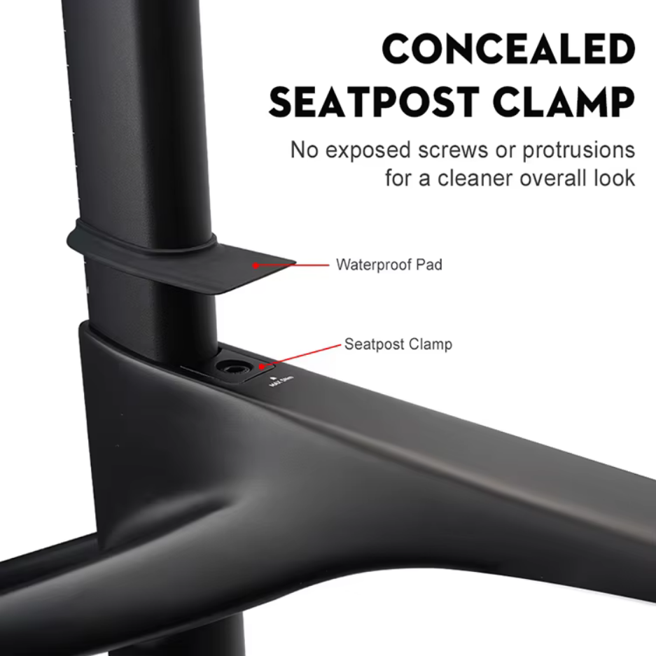 Cuadro Toseek R1 carbono cableado 100% interno (Sin Manillar) - Imagen 11