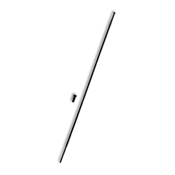 Rayo plano trefilado acero inoxidable recto negro t302 x 10 unidades Toseek