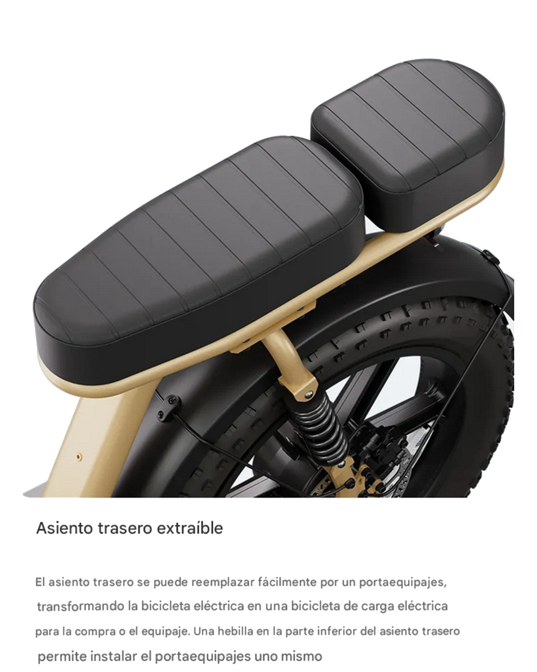 Bicicleta Eléctrica R7 Fat Tire 20″ – Motor 750W, Batería 48V 13Ah y Doble Suspensión Yeestep