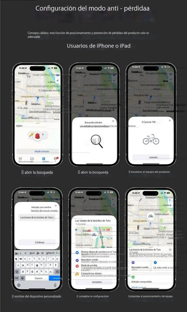 Luz Trasera con Soporte Integrado para Apple AirTag (Find My) T08 - Imagen 4