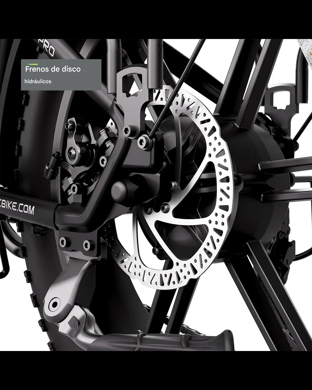 Bicicleta Eléctrica F008 Plegable Fat Tire 20″ 4×3″ – Motor 750W, Batería 48V 13Ah y Doble Suspensión Yeestep