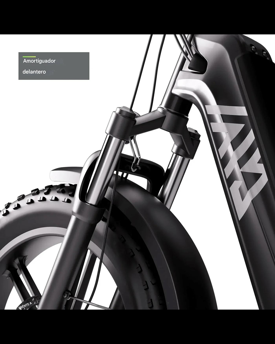 Bicicleta Eléctrica F008 Plegable Fat Tire 20″ 4×3″ – Motor 750W, Batería 48V 13Ah y Doble Suspensión Yeestep