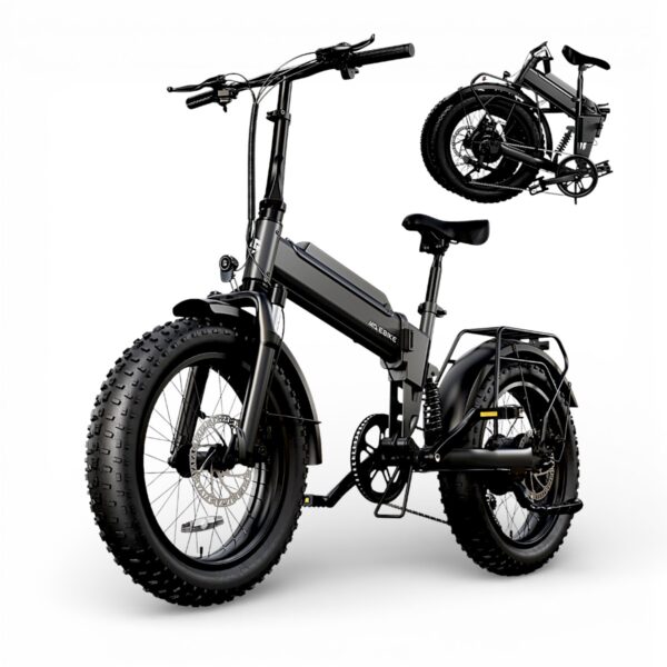 Bicicleta Eléctrica F00C Plegable  Fat Tire 20"x 4" - Motor 500W, Batería 36V 11Ah Doble Suspensión Yeestep