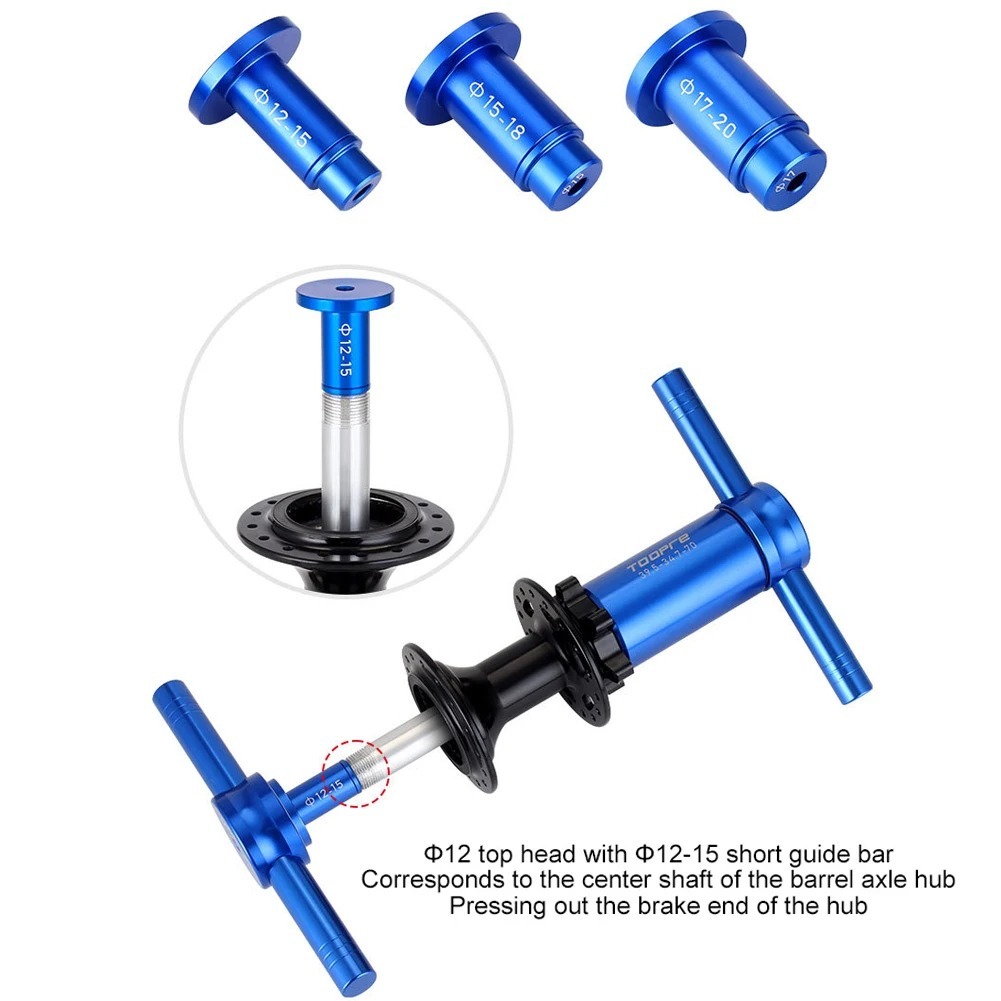 Kit Profesional de Prensa y Extractor de Rodamientos Toopre TP-L28 | Aluminio 7075 CNC - Imagen 13