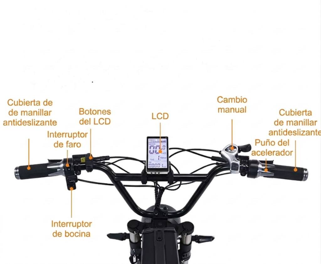 Bicicleta Electrica V07 Taoci 1500W potencia bateria 864Wh - Imagen 4