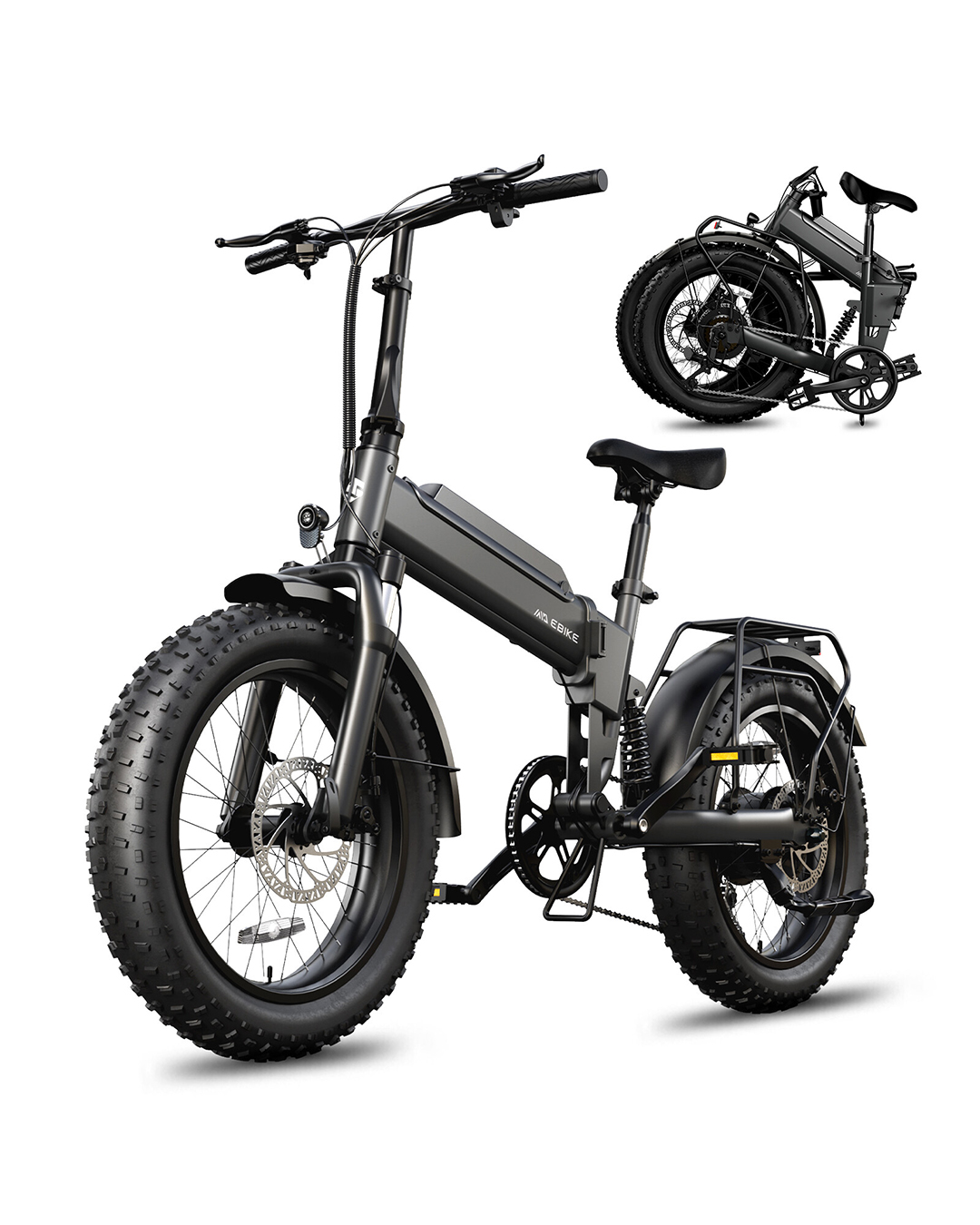 Bicicleta Eléctrica F00C Plegable Fat Tire 20″x 4″ – Motor 500W, Batería 36V 11Ah Doble Suspensión Yeestep