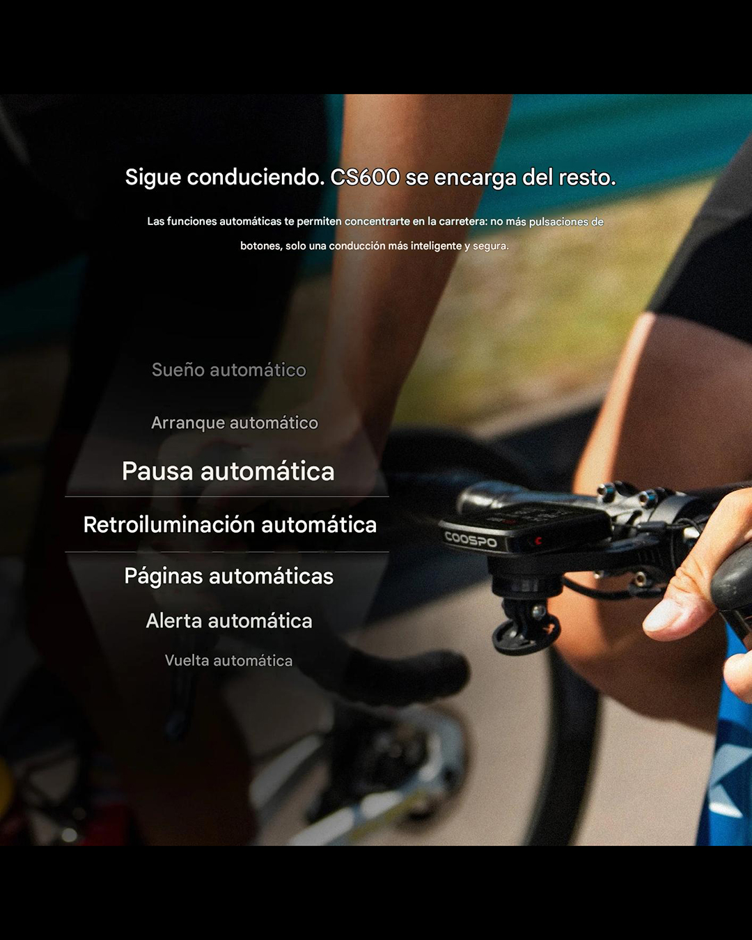 Ciclocomputadora CS600 GPS ANT+ Bluetooth Coospo
