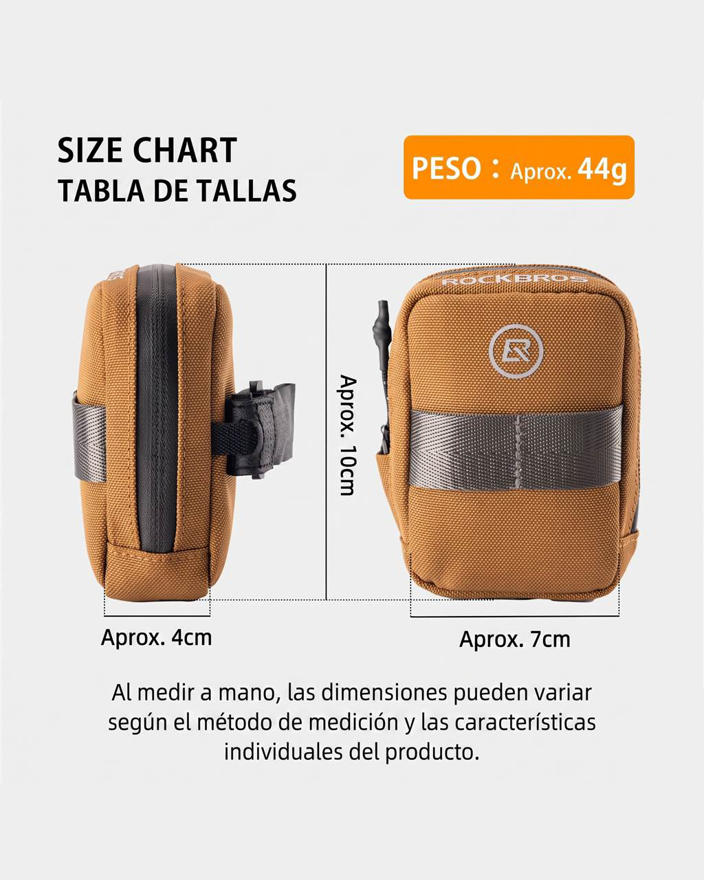 Alforja / Bolso Bajo Asiento Rockbros 30130079 | Minimalista 0.35L con Porta CO2