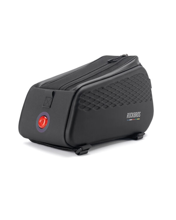 Bolso Alforja Rígida Rockbros 7L TL012 | Candado Combinación y Luz de Freno Inteligente