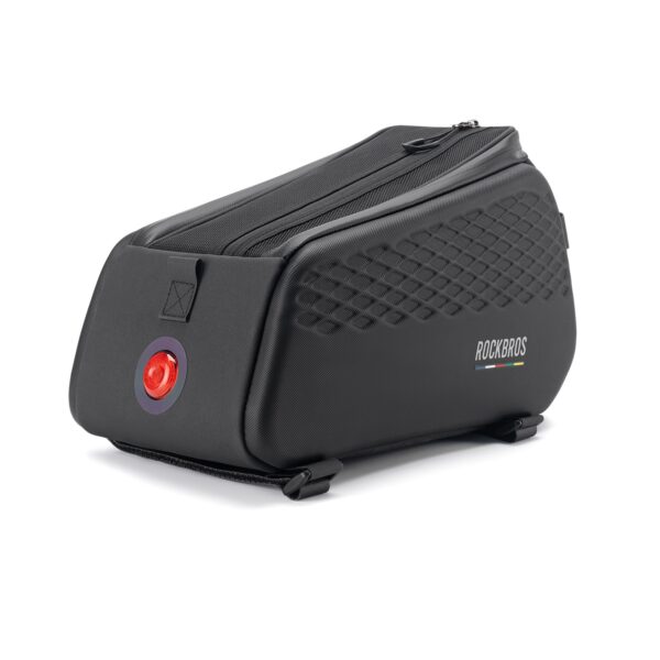 Bolso Alforja Rígida Rockbros 7L TL012 | Candado Combinación y Luz de Freno Inteligente