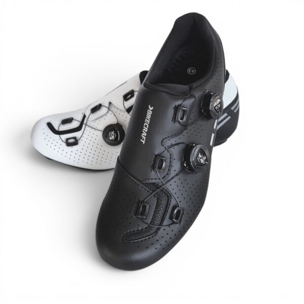 Zapatillas Ciclismo Ruta Bikecraft SR01 | Doble Dial Rotativo y Ultra Livianas