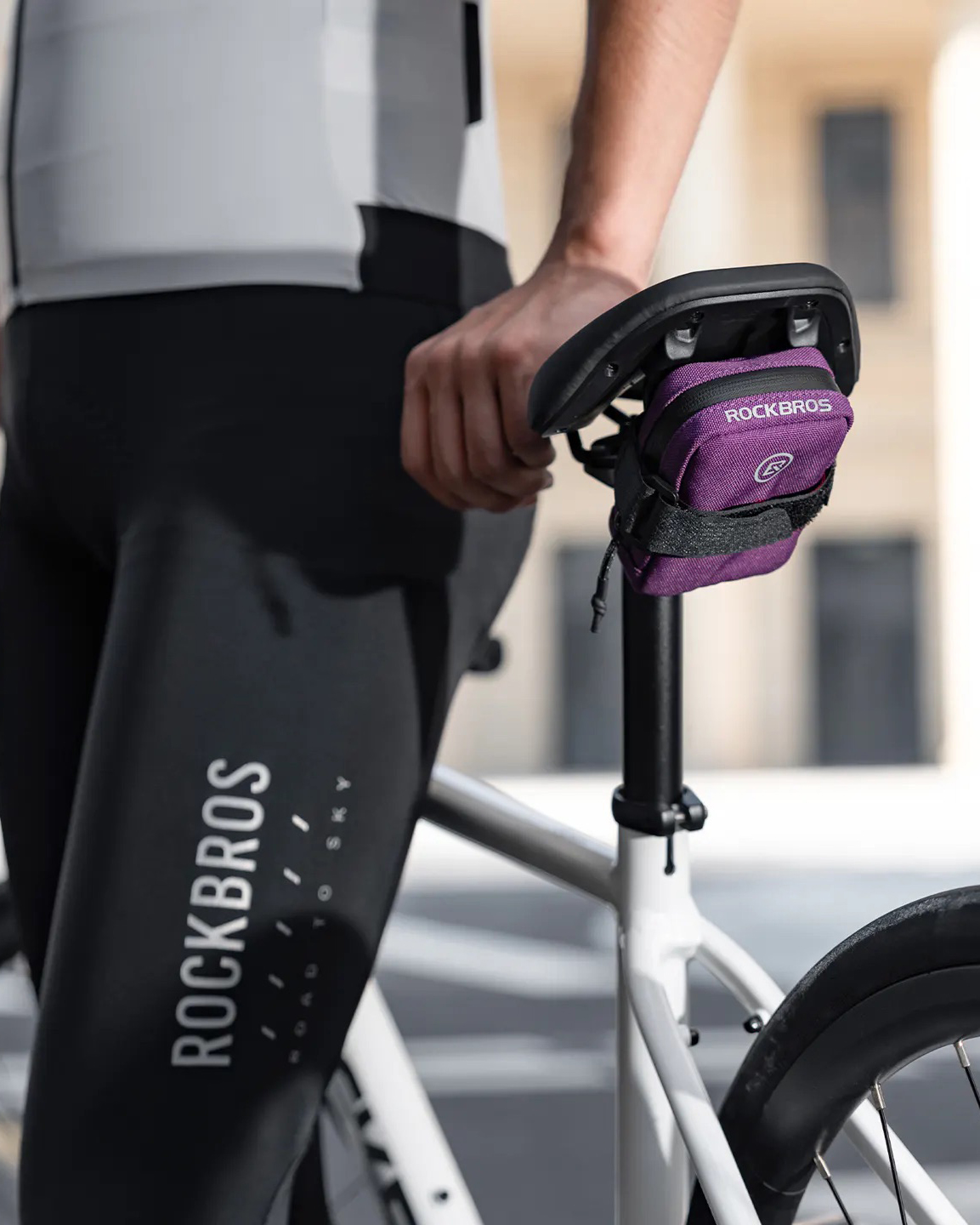 Alforja / Bolso Bajo Asiento Rockbros 30130079 | Minimalista 0.35L con Porta CO2