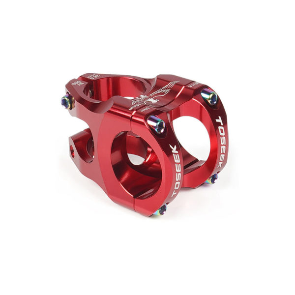TOSEEK Stem potencia Bicicleta Aluminio 35mm 0° 31.8mm Stunt