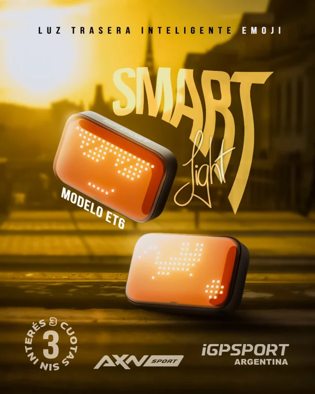 🔥 NOVEDADLa luz trasera que piensa por vos: iGPSPORT ET6 💡Hecha para que pedalees con seguridad y estilo. Personalizá emojis, avisá tus giros y frenadas, y hacete ver de día o de noche con su brillo inteligente.✨ Pantalla LED personalizable desde la app.
🚦 Luz de freno automática y sensores de movimiento.
🔄 Intermitentes automáticos sincronizados con tu GPS.
🔋 Batería USB-C de larga duración.
🌧️ Resistencia IPX7: impermeable ante cualquier clima.
📲 Función “Knock to Share”: compartí emojis con un toque.Envío gratis + cuotas sin interés + despacho en 24 h.¿Listo para iluminar cada salida?#AXNSPORT #Ciclismo #iGPSPORT #LuzTrasera #BikeSafety #MTB #Ruta