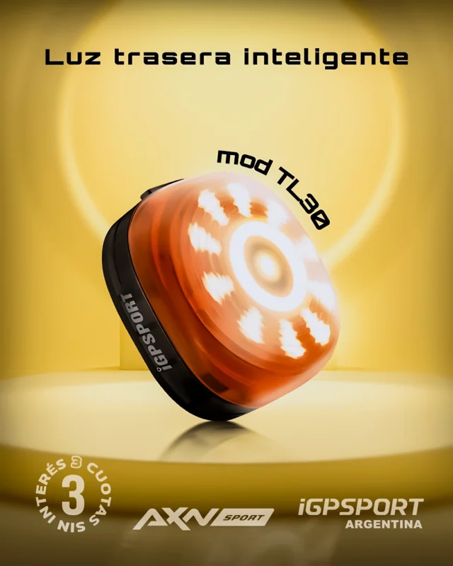 Sé el primero en descubrir la Luz Trasera Inteligente iGPSPORT TL30 🚴¡Iluminá tus rutas nocturnas con la última innovación en seguridad ciclística!-En Grupo:
¿Tu Grupo tiene TL30? todo el grupo se sincroniza para mayor seguridad.
-Freno: Cuando frenas, mayor intensidad de la luz le avisa a quienes vienen detrás.
-Visibilidad Extrema: Con una distancia de visión de hasta 2 km, serás visible y pedalearas seguro en cualquier camino.
-Cobertura Amplia: Ángulo de 220° asegura que seas visto desde todos los ángulos.
-Diseño Amigable: La luz potente que no deslumbra, perfecta para la conducción nocturna.La TL30 no es solo una luz trasera, es un compromiso con tu seguridad. Diseñado para el ciclista moderno que valora la tecnología y la protección.🔦 ¡Adelantate al futuro del ciclismo nocturno con la Luz Inteligente iGPSPORT TL30, solo disponible en AXNSPORT!👉 Llevate la tuya con envío gratis a todo el país y pagala con tarjeta de crédito bancaria Visa y Mastercard 💳 hasta en 3 cuotas sin interés desde nuestra tienda online axnsport.comAprovecha los descuentos por pago contado y 1 cuota con débito y crédito.
Apurate mientras hay stock! 😎#LanzamientoExclusivoArgentina #iGPSPORTTL30 #SeguridadEnDosRuedas #axnsportok #igpsportargentina #igpsport #axnsport