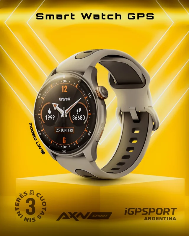 🌐 ¡Descubrí el SmartWatch que se adapta a tu estilo de vida! El nuevo iGPSPORT LW10 es la combinación perfecta de tecnología y diseño. 🎨

🔹 Estilo sofisticado: Elegí entre negro oscuro y titanio plateado para que combine perfectamente con tu equipo.
🔹 Ligero y cómodo: Con solo 31,7 g, es tan liviano que te vas a olvidar que lo llevas puesto.
🔹 Compatibilidad total: Funciona a la perfección con Android 9.0, iOS 13 o superiores, y se integra sin problemas con todos tus dispositivos iGPSPORT.
🔹 Ahora también en Rosa.

Viví la experiencia de un reloj que entiende tu ritmo. 🕒

Llevate el tuyo ahora antes que nadie, desde nuestra tienda online axnsport.com y pagalo en 3 cuotas sin interés con tarjetas bancarias Visa y Mastercard. 💳

Aprovecha descuentos por pago con transferencia bancaria o en 1 cuota con tarjeta de débito y crédito! 😍

Envío GRATIS a todo el país.
Apurate mientras hay stock. 💥

#iGPSPORTLW10 #SmartWatch #Diseño #Tecnología #Compatibilidad #estilo #IGSPORT #IGPSPORTARGENTINA #AXNSPORT #AXNSPORTOK