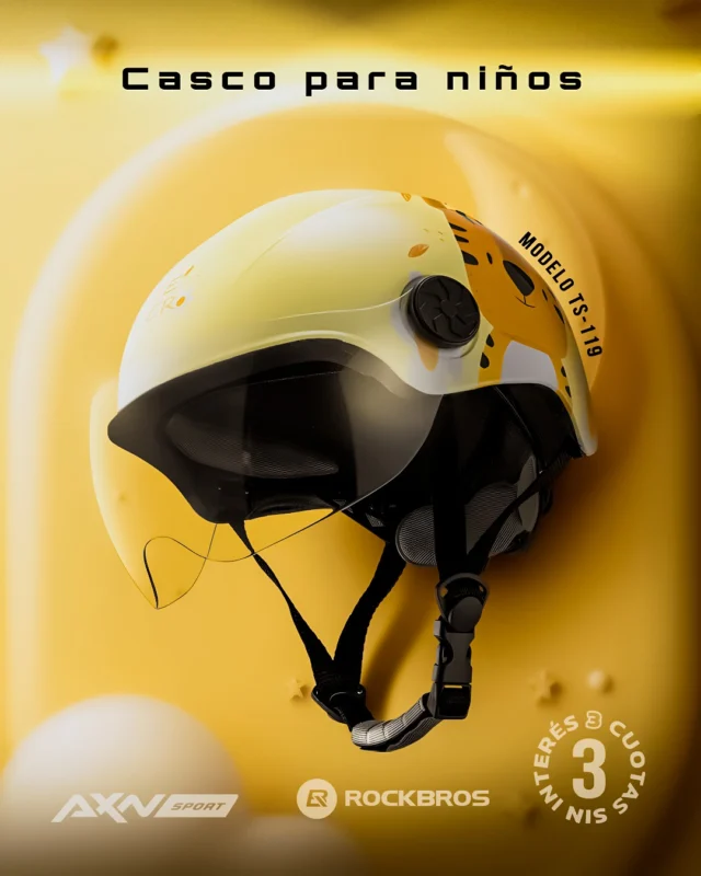 Para los más chicos: el casco Rockbros niños TS-119 que suma protección y comodidad en cada salida. 🚂

Diseñado para acompañar paseos y primeras aventuras con ajuste seguro y liviano.

🛡️ Carcasa de PC y espuma EPS para mejor protección
⚖️ Peso aprox. 325 g para uso cómodo
📏 Circunferencia de 53 a 58 cm
🧼 Forro interior extraíble para limpieza simple
🌬️ Fresco y transpirable para más confort

3 cuotas sin interés, 10 % de descuento por transferencia o débito y envíos gratis en compras superiores a $49.999.

¿Ya lo viste en la web? axnsport.com
#AXNSPORT #Ciclismo #Rockbros #Casco #CascoInfantil #BikeKids #SeguridadEnBici