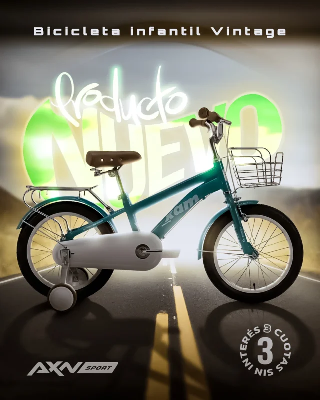 🔥Lanzamiento exclusivo AXNSPORT: la Bicicleta Infantil Rodado 16 Estilo Vintage Paseo Edición Full Cromados con Canasto, lista para los primeros paseos con estilo y seguridad.

✨ Rodado 16 para un manejo cómodo
🛞 Llantas metálicas con rayos, más durabilidad
🧺 Canasto, portaequipaje, timbre y rueditas incluidas
🛑 V-Brake delantero y tambor trasero, frenado confiable
🛡️ Guardabarros y cubrecadena, más protección

Envíos gratis en compras superiores a $49.999. 3 cuotas sin interés y 10 % de descuento por transferencia o débito.

Descubrila en AXNSPORT.COM

#AXNSPORT #Ciclismo #BicicletaInfantil #Rodado16 #PaseoVintage #BicicletasNiños #BikeStyle