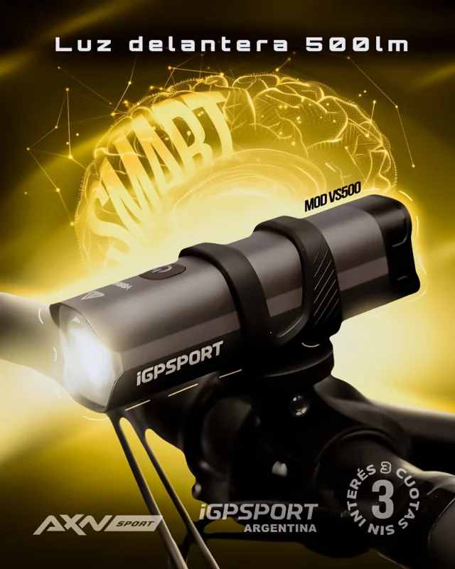 🚴‍♂️ Entrenás de noche? La VS500 de iGPSPORT te ilumina el camino.

🔦 500 lúmenes de potencia con corte de haz, para no encandilar y ver todo con claridad
🔋 Hasta 130 hs de autonomía con su batería de 4000 mAh
📱 Control inteligente desde tu ciclocomputador o la app iGPSPORT
💡 Ajuste automático de brillo según velocidad y modo SOS de emergencia
🌧️ Resistente al agua (IPX6) y a caídas de hasta 1,2 mts

✔️ También funciona como Power Bank 🔌
✔️ Se monta fácil al manillar y es recargable por USB-C

💻 Comprala en 👉 axnsport.com

💳 Pagá en 3 cuotas sin interés con tarjetas bancarias Visa y Mastercard
💰 Aprovechá descuentos por pago en 1 cuota o por transferencia
📦 Envío GRATIS a todo el país

#iGPSPORT #AXNSPORT #igpsportargentina #axnsportok #LuzInteligente #VS500 #BikeSafety #CiclismoArgentino #CiclistasNocturnos #PowerBankBike #LucesCiclismo #EntrenamientoCiclismo