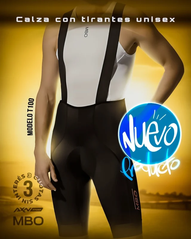 🔥Lanzamiento MBO: la calza con tirantes Prime T100, lista para pedalear cómodo hasta 6 horas. Ideal para cada salida con ajuste firme, frescura y estabilidad en cada pedaleada.

• 72% nailon y 28% elastano
• Badana italiana EIT-PARIS MEN de 13 mm
• Eco X-Tract: transpirabilidad y secado rápido
• Tirantes sin marcas y malla en espalda
• Correas antideslizantes y estructura en Y
• Logos reflectantes para rodar de noche

Envíos gratis en compras superiores a $49.999 y 3 cuotas sin interés. 

Comprala hoy en la web de AXNSPORT.COM

#AXNSPORT #Ciclismo #MBO #CalzaConTirantes #IndumentariaCiclismo #BibShort #CiclismoDeRuta