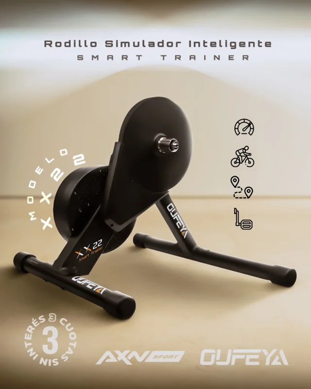 ¡ENTRENA A TODA HORA Y EN TODO LUGAR! 🚲✨

Presentamos el Rodillo Simulador Inteligente Oufeya XX22, tu compañero definitivo para entrenar sin límites:

– Conectividad ANT+ y Bluetooth: sincronizalo con Zwift, TrainerRoad y más
– Medición de potencia integrada: datos precisos en cada pedalada
– Resistencia electrónica automática: simula subidas de hasta 20 % de inclinación
– Diseño compacto y plegable: ideal para guardar en cualquier rincón
– Silencioso y estable: disfruta de un entrenamiento suave sin distracciones

Envío GRATIS desde $69.900, 3 cuotas sin interés o hasta 12 cuotas fijas, descuento extra por pago en 1 cuota/transferencia y envíos rápidos a todo el país. Somos expertos en ciclismo y deportes.

🔗 Llevalo ahora desde nuestra web: www.axnsport.com/

#RodilloInteligente #EntrenamientoIndoor #CiclismoEnCasa #ZwiftReady #AXNSport #CyclingLife #Preventa #SmartTrainer