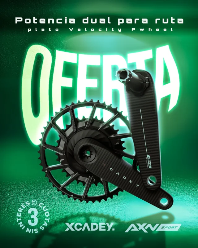 🔥 OFERTA: Potencia dual XCADEY Carbon para Shimano ruta + plato Velocity Pwheel. Medí tus watts y entrená con datos reales.

⚡ 0–2500 W + cadencia 30–220 RPM
🔋 Batería Li-ion: 150 h
🌧️ Resistente al agua IP67
📡 ANT+ / Bluetooth 4.0
🛠️ Calibración automática
🔩 Eje 24 mm + compatible Shimano R5800–R9100 (platos Shimano no incluidos)

Envío gratis en compras superiores a $69.900 • 3 cuotas sin interés • Descuento x transf./débito • despacho 24 h. ¿La sumás al carrito antes que se agote?

#AXNSPORT #Ciclismo #XCADEY #Potenciometro #Ruta #PowerMeter #Entrenamiento #CiclismoDeRuta
