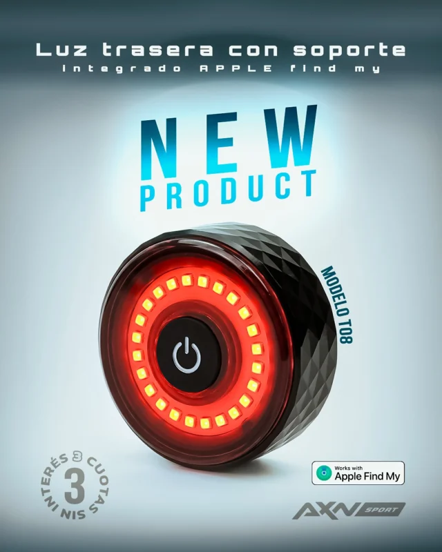 🔥 Novedad AXNSPORT: luz trasera BikeCraft T08 con tecnología Find My de Apple.

Visibilidad y rastreo oculto para cuidar tu bici en cada salida.

💡 LEDs COB con 5 modos de luz
📍 Soporte interno para Apple AirTag
🔋 Hasta 30 h de autonomía
⚡ Carga USB-C con cable incluido
🛡️ Aluminio y ABS contra impactos
🌧️ Certificación IPX64 para lluvia y polvo

(no incluye Apple AirTag)

Envíos gratis en compras superiores a $69.900, 3 cuotas sin interés y 10 % off por transferencia o débito.

Comprala en AXNSPORT.COM

#AXNSPORT #Ciclismo #BikeCraft #LuzTrasera #FindMy #AirTag #MTB #Ruta #Gravel