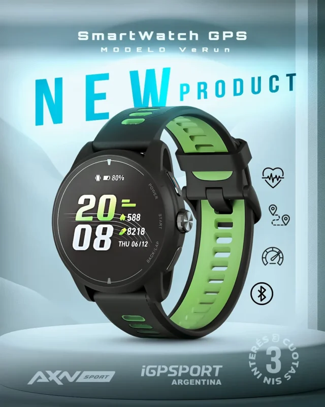 🔥Lanzamiento AXNSPORT: el reloj GPS para entrenar con datos reales.

El iGPSPORT VeRun combina precisión, autonomía y métricas deportivas para correr, pedalear y mejorar cada sesión.
⌚ Pantalla AMOLED 1,32”
🛰️ Multi-GNSS doble banda
🔋 Hasta 14 días de batería
📊 Sensores barómetro, acelerómetro y giroscopio
💧 Resistencia 5ATM e IP6X
📡 Conectividad ANT y Bluetooth

Envíos gratis en compras superiores a $69.900, 3 cuotas sin interés y 10 % off por transferencia o débito.
Compralo en AXNSPORT.COM

#AXNSPORT #Ciclismo #iGPSPORT #SmartWatchGPS #MTB #Ruta #Gravel #EntrenamientoCiclismo