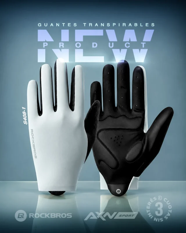 🚨 LANZAMIENTO | ROCKBROS S408-1

Guantes largos, livianos y transpirables para pedalear con protección sin perder frescura.

🧤 Diseño Full Finger 
💨 Tejido respirable para mantener las manos secas 
🧵 90% poliéster y 10% Spandex de alta elasticidad 
👌 Costuras planas para reducir molestias en salidas largas 
🌤️ Ideales para primavera, verano y otoño 
🚴 Uso unisex para ciclismo y actividades outdoor

💳 3 cuotas sin interés 
💰 10% OFF por transferencia o débito 
🚚 Envíos gratis en compras superiores a $69.900

👉 Encontralos en axnsport.com

#AXNSPORT #Ciclismo #Rockbros #GuantesCiclismo #MTB #Ruta #IndumentariaCiclismo